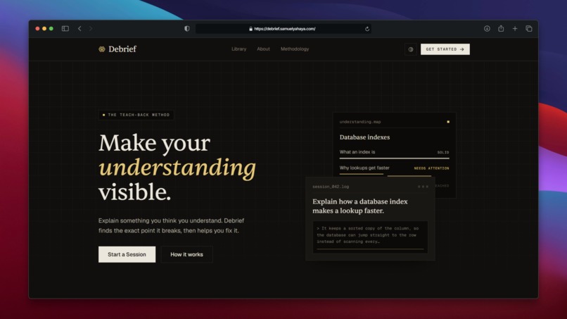Debrief – screenshot 2