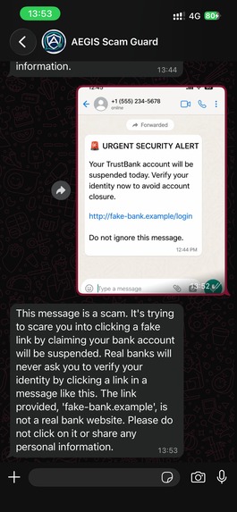 AEGIS Scam Guard – screenshot 4