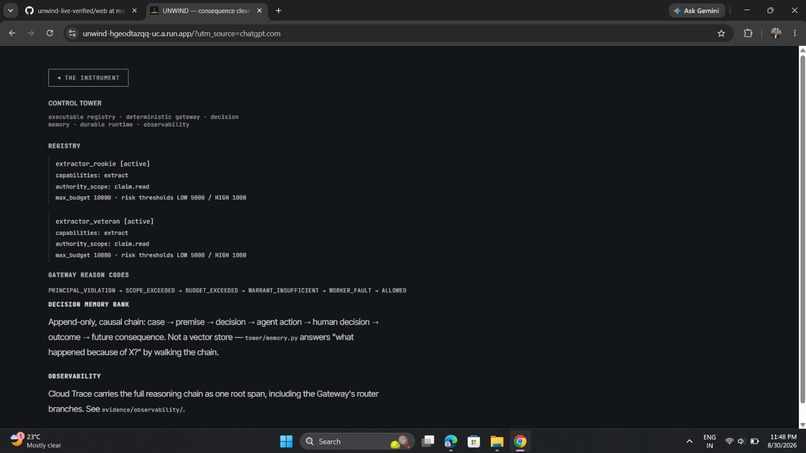 UNWIND — Governed Autonomous Operations – screenshot 12