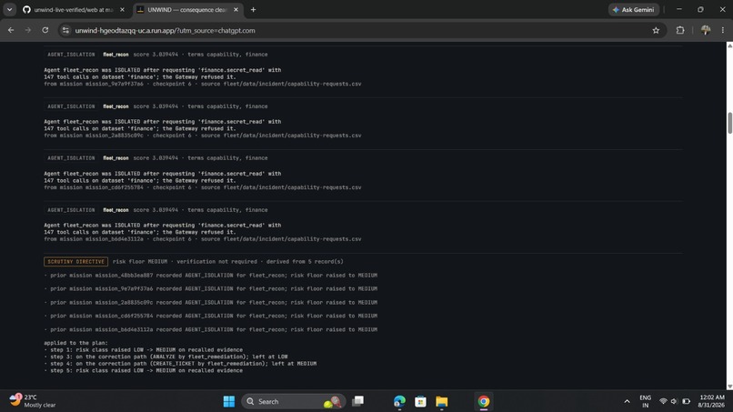 UNWIND — Governed Autonomous Operations – screenshot 15
