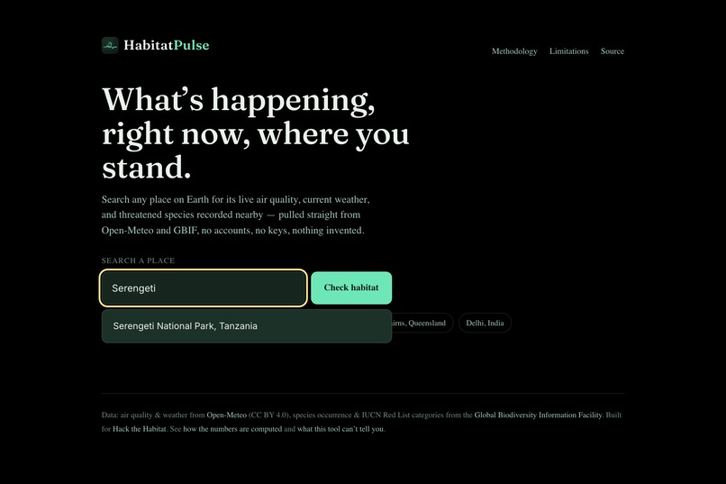 HABITAT PULSE – screenshot 1