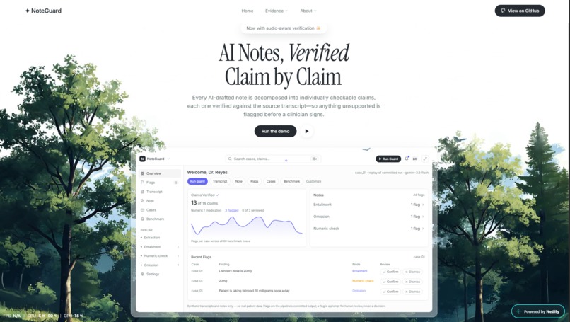 Clinical Note Guard – screenshot 1