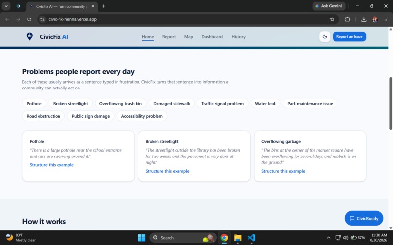 CivicFix AI – screenshot 1