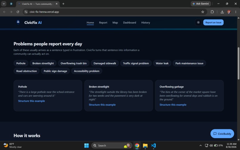 CivicFix AI – screenshot 2