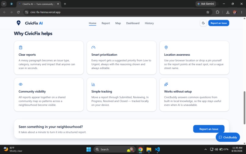 CivicFix AI – screenshot 3