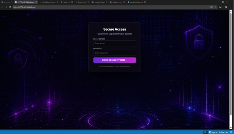 SecureCom – Secure Email Communication System – screenshot 1