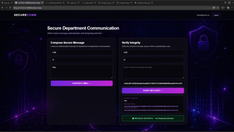 SecureCom – Secure Email Communication System – screenshot 3