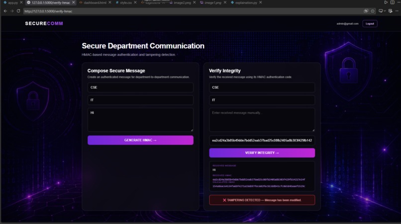 SecureCom – Secure Email Communication System – screenshot 4