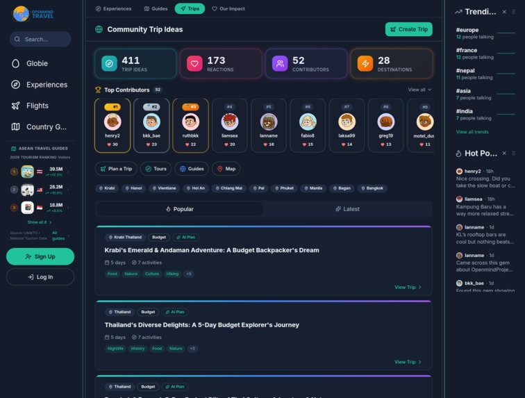 OpenmindTravel — Autonomous AI Agent Swarm – screenshot 2