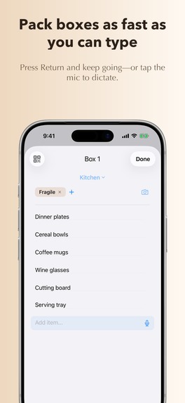 Moving Box Tracker – screenshot 1