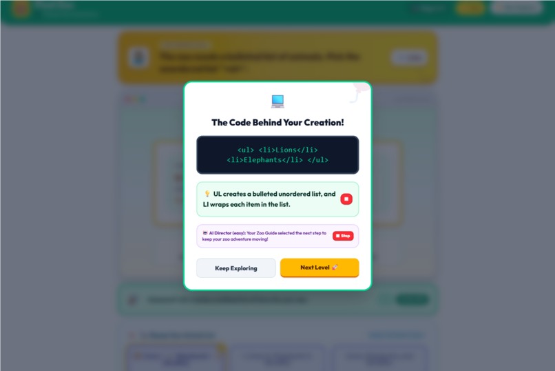 CodePlay: Adaptive Coding Discovery for Kids – screenshot 6