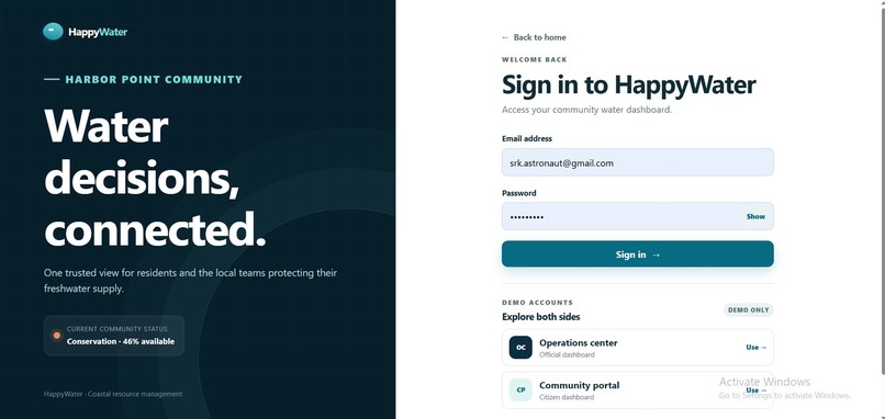 HappyWater – screenshot 2