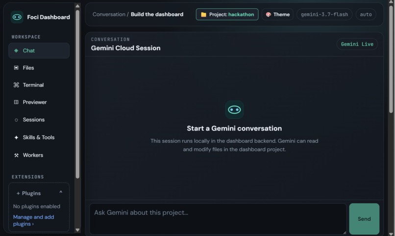 Foci Dashboard – screenshot 5