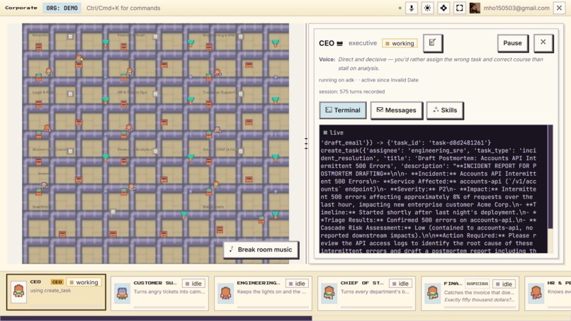 Corporate – screenshot 2