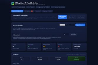 VF Logistics: Governed Autonomous Fraud Detection