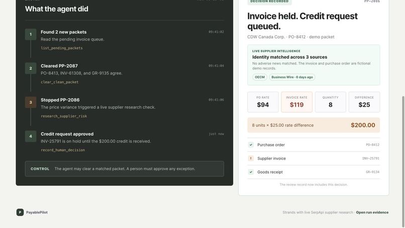PayablePilot – screenshot 2