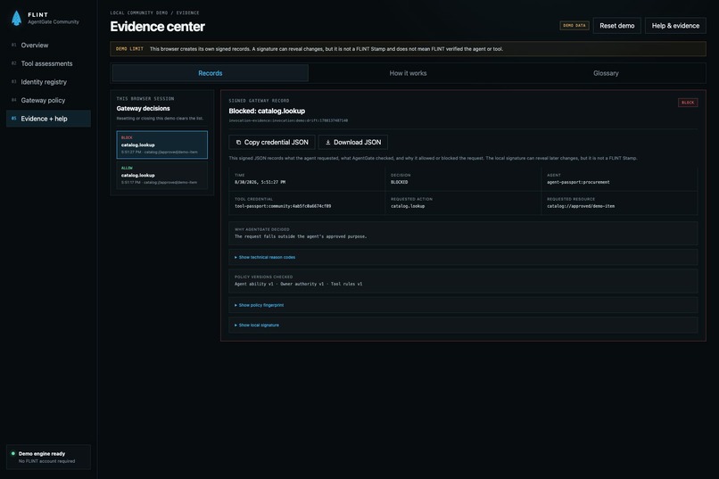 FLINT AgentGate  – screenshot 8