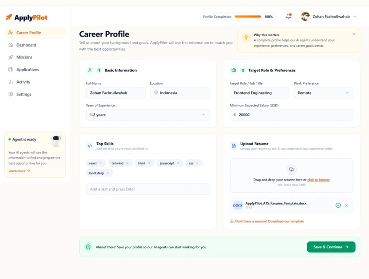 ApplyPilot – screenshot 2