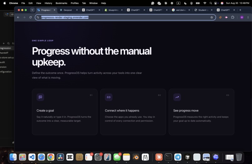 ProgressOS – screenshot 2