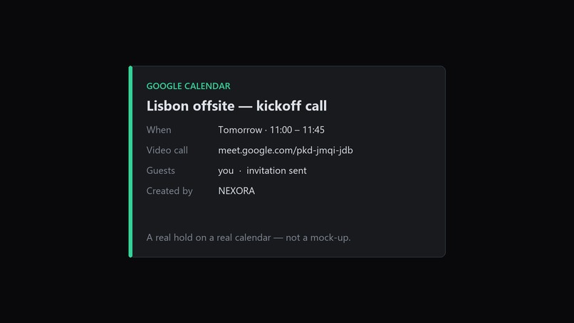NEXORA — the autonomous goal compiler – screenshot 2