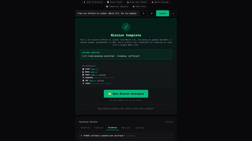 NEXORA — the autonomous goal compiler – screenshot 6