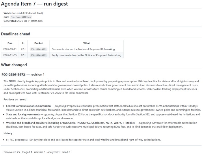 Agenda Item 7 - The Docket and Packet Reader – screenshot 2