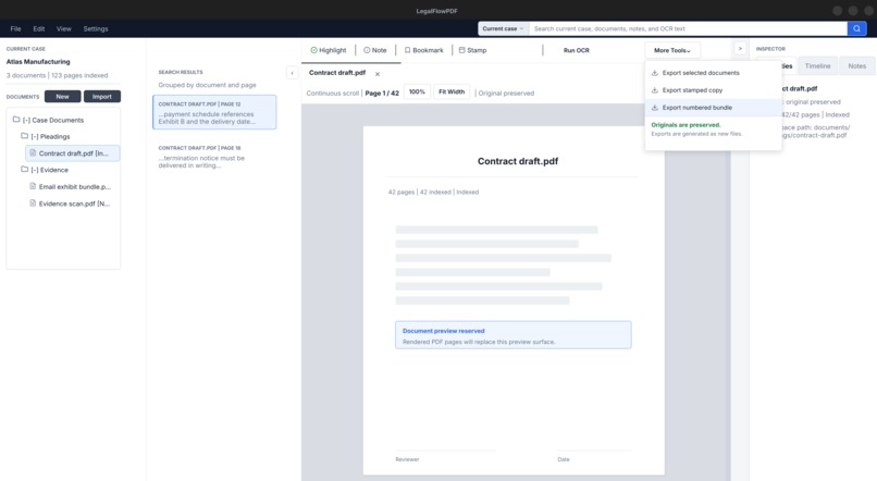 LegalFlowPDF – screenshot 1