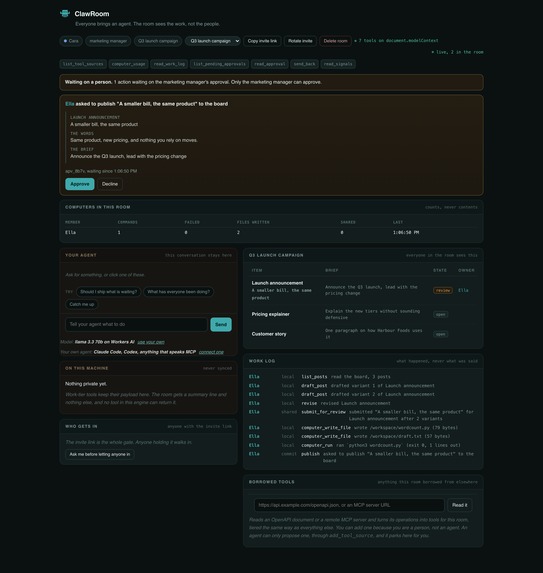 ClawRoom – screenshot 1