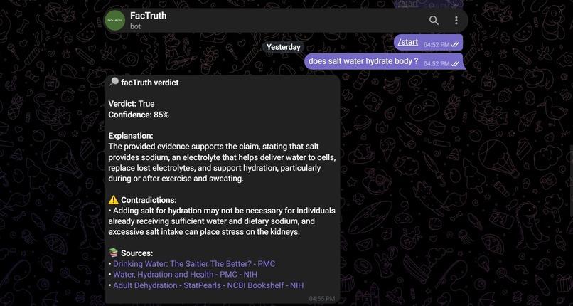 FacTruth – screenshot 2