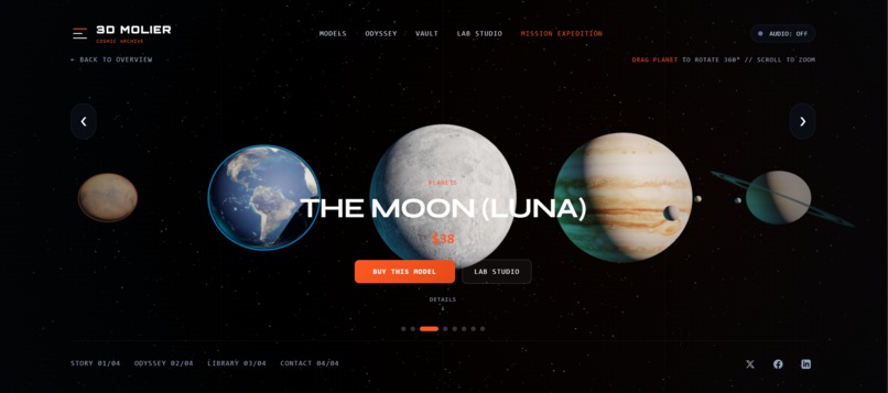 3D MOLIER - Deep Space & Cosmic 3D Model Archive – screenshot 3