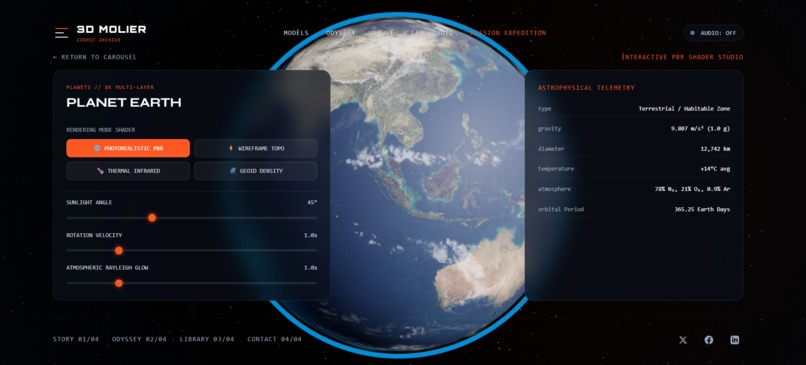 3D MOLIER - Deep Space & Cosmic 3D Model Archive – screenshot 7