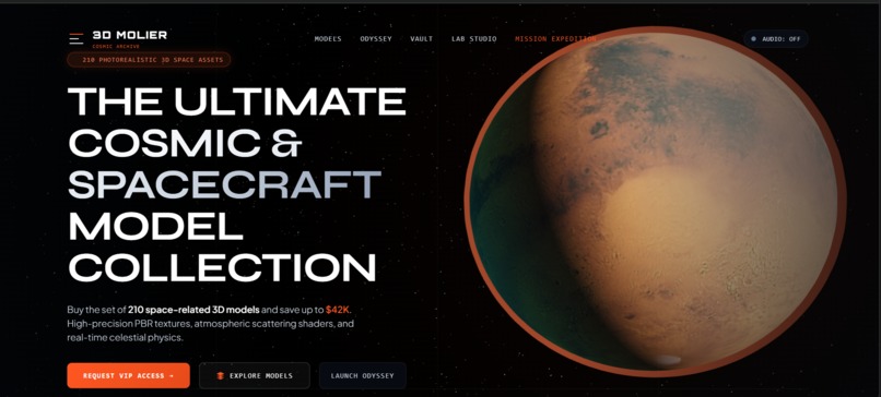 3D MOLIER - Deep Space & Cosmic 3D Model Archive – screenshot 1