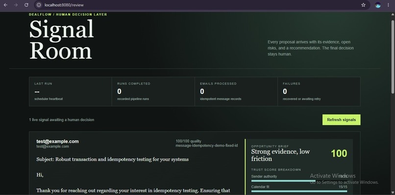 DealFlow — Trust-Scored Autonomous Proposal Agent – screenshot 2