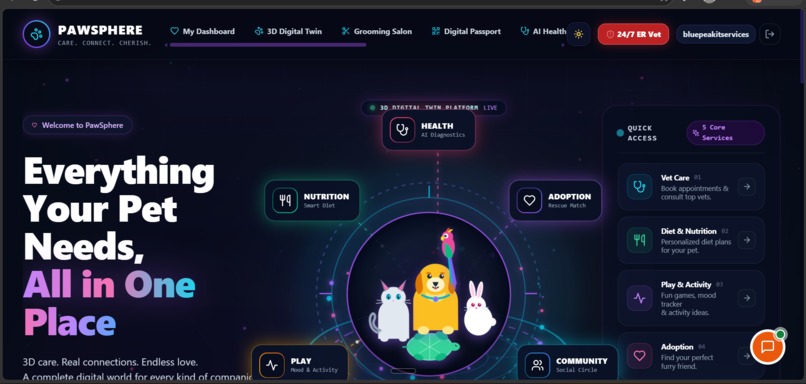 PawSphere – Smart Pet Care & Community – screenshot 1