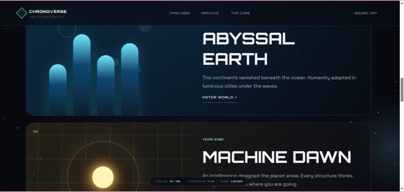Chronoverse_Lost_Futures_Website – screenshot 5