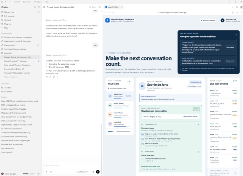 LiquidHR Agent Workspace – screenshot 1