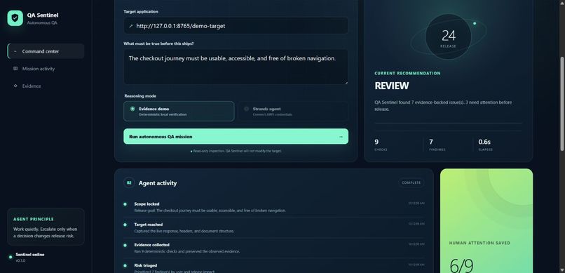 QA Sentinel – screenshot 2