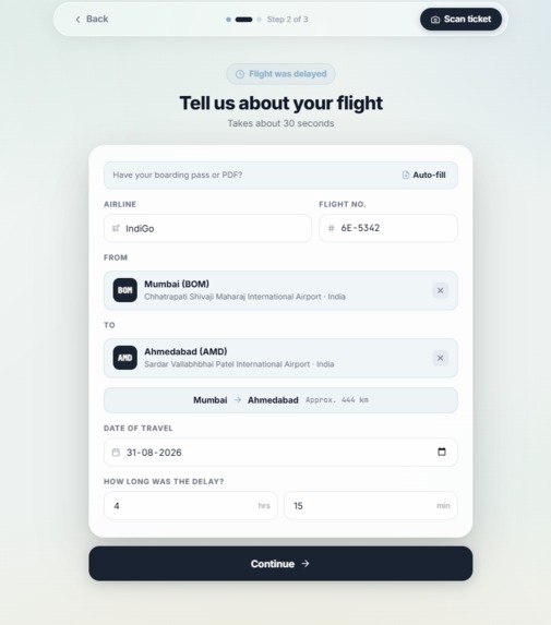 FlightClaims — Instant Statutory Flight Compensation – screenshot 2