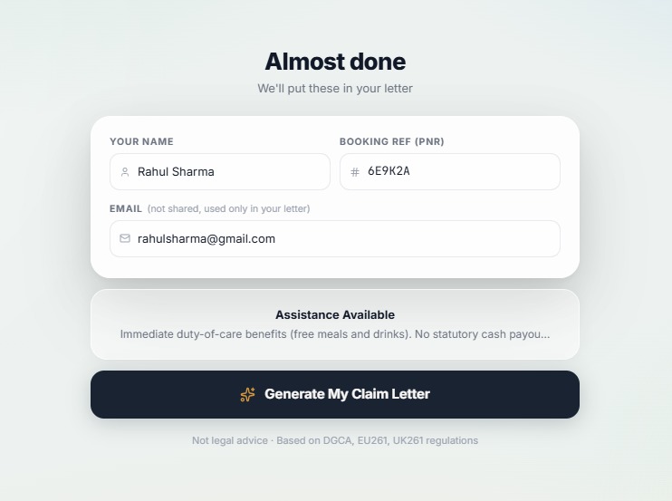 FlightClaims — Instant Statutory Flight Compensation – screenshot 3