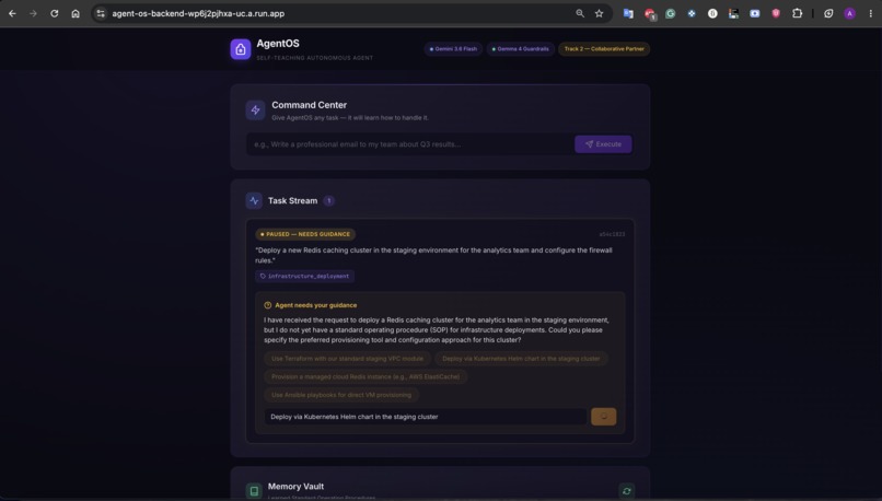 AgentOS: The Self-Teaching Partner – screenshot 12