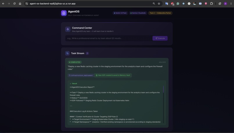 AgentOS: The Self-Teaching Partner – screenshot 13