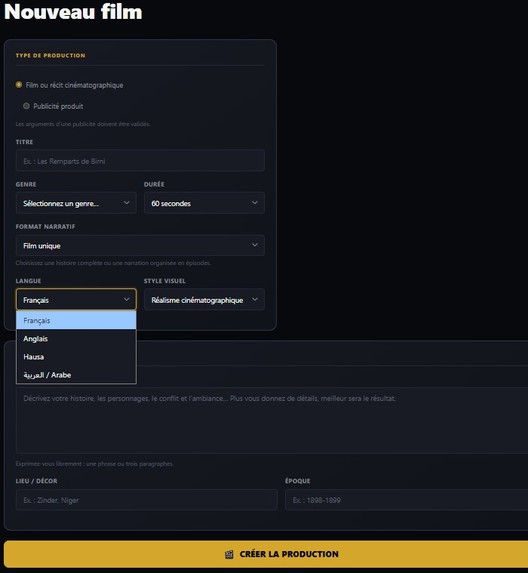 Agentic Cinema Studio – screenshot 1