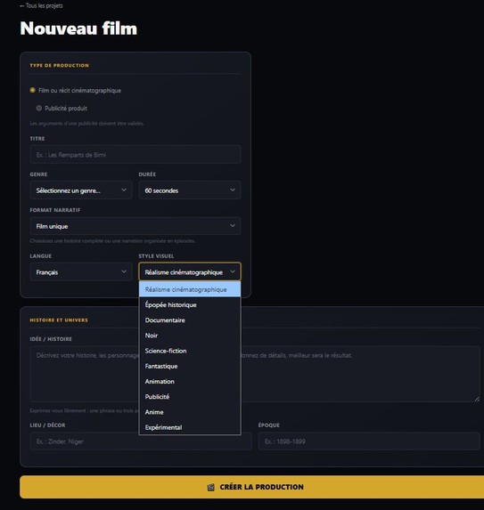 Agentic Cinema Studio – screenshot 2