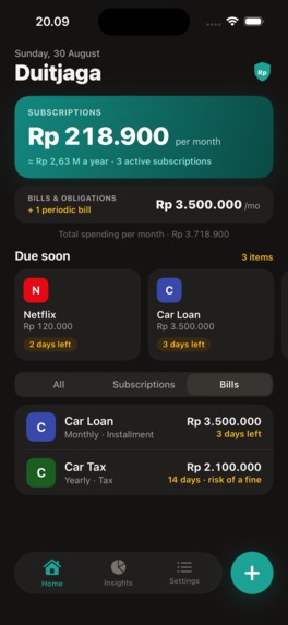 Duitjaga: Subs & Bills – screenshot 5