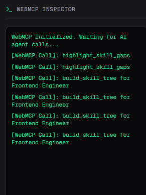 Career switch WebMCP – screenshot 2