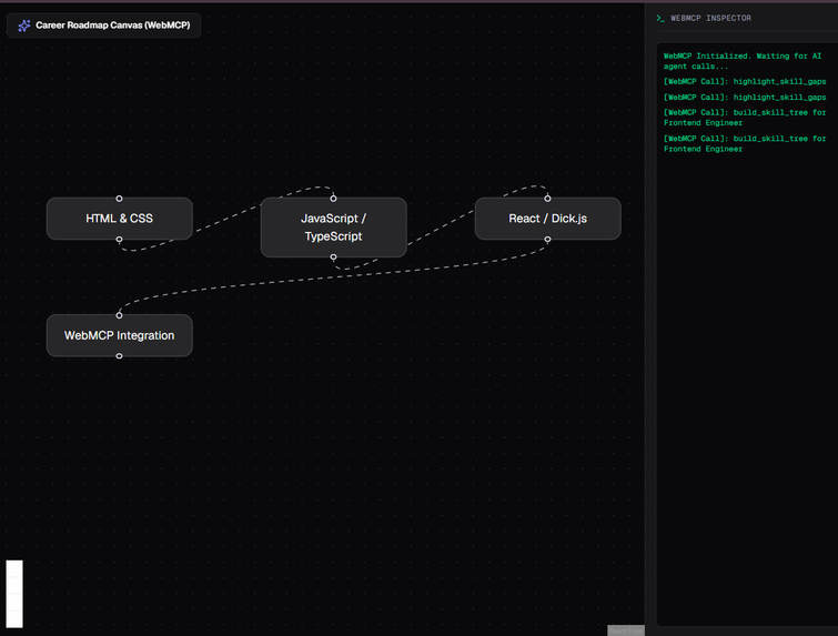 Career switch WebMCP – screenshot 4