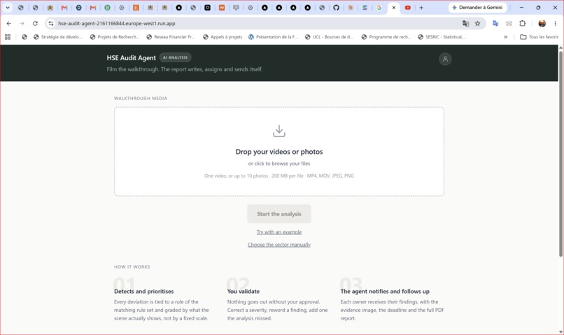 HSE Audit Agent – screenshot 1