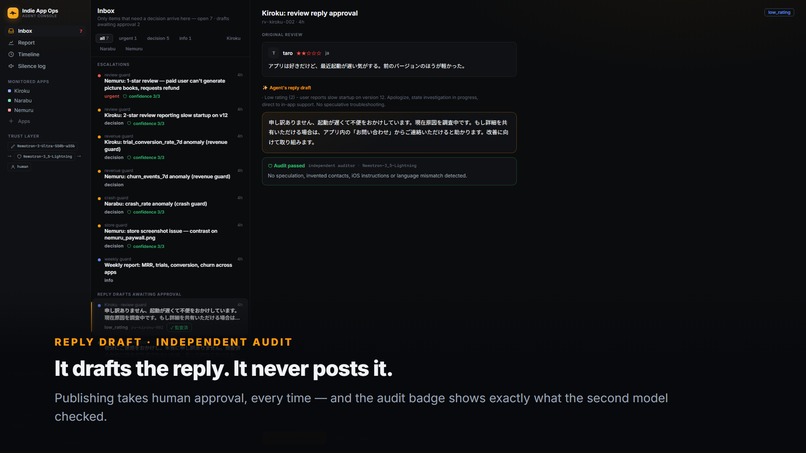 Indie App Ops Agent — Nemotron Edition – screenshot 8