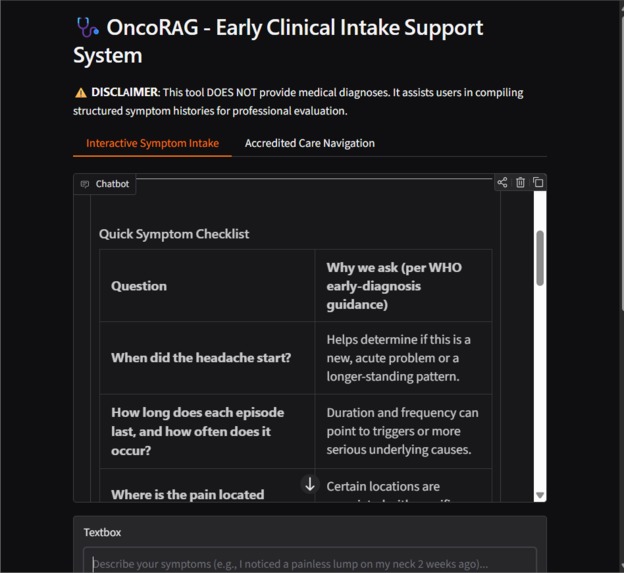 OncoRAG – screenshot 1