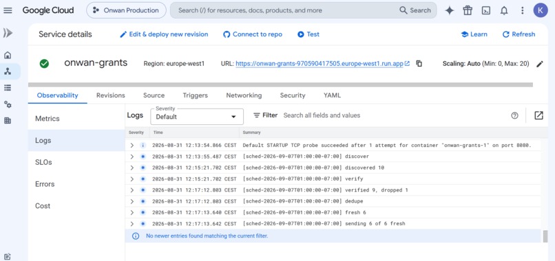 Onwan Grants – screenshot 3